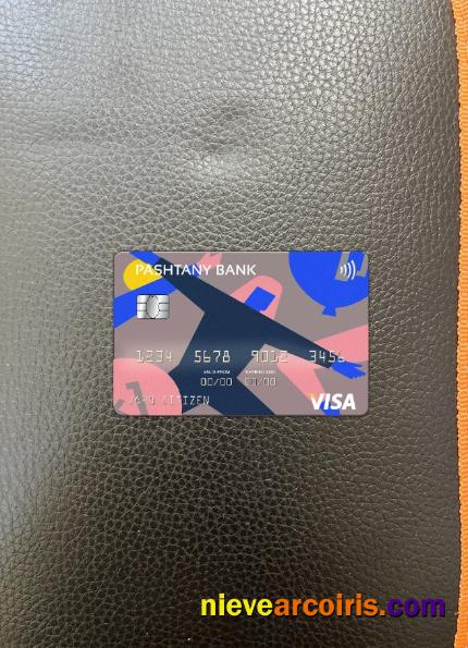 Afghanistan Pashtany Bank visa card photolook